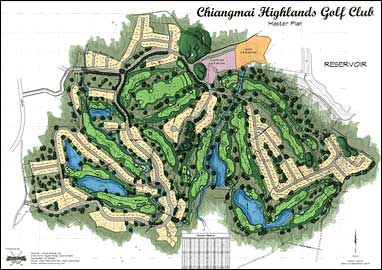 Chiang Mai Highlands Golf - layout
